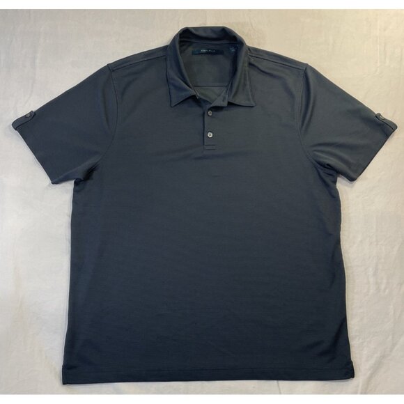 XL Gray Perry Ellis Short Sleeve Polo Shirt - Picture 1 of 10